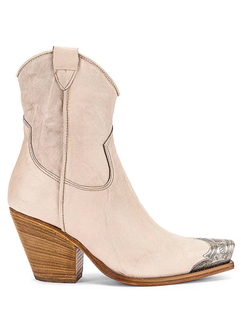 FREE PEOPLE BRAYDEN WESTERN BOOT BONE COLOR